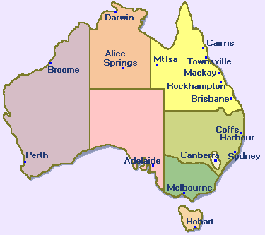Australia Maps @ 1800-Countries.com