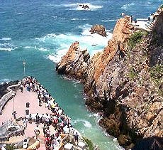 Natural attractions in Acapulco, Mexico.