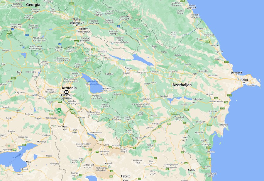 Map of Armenia