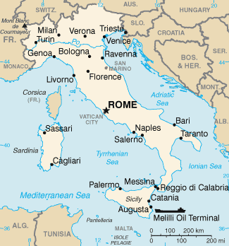 Map of Italy