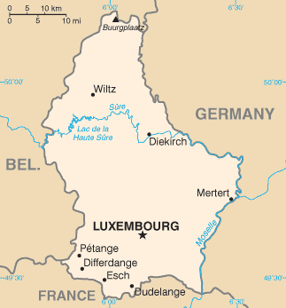 Countries neighbouring Luxembourg are: Belgium, Holland, Germany and France