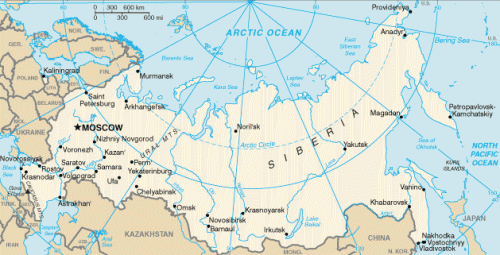 map of russia and surrounding countries. Map of Russia