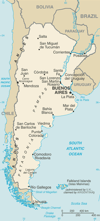 Map of Argentina