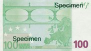 The Back of a 100 Euro Banknote
