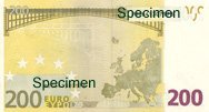 The Back of a 200 Euro Banknote