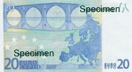 The Back of a 20 Euro Banknote