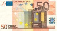 The Front of a 50 Euro Banknote