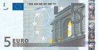 The Front of a 5 Euro Banknote