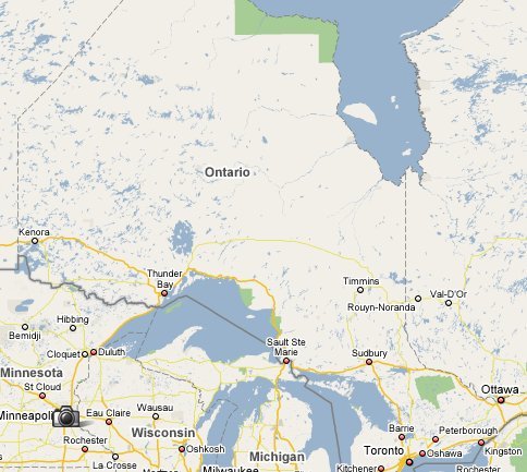 Map of Ontario