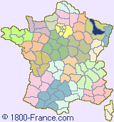 Department map of France showing the location of Meurthe-et-Moselle.