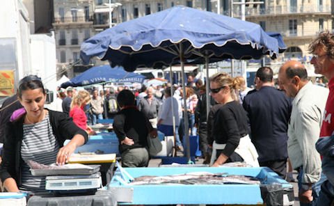 Mareille Vieux Port Fish Market