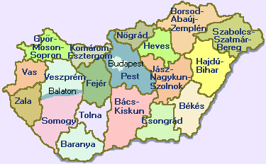 Interactive map of Hungary -- Travel through Hungary by Region -- http://1800-Hungary.com/