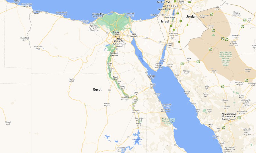 Map of Egypt