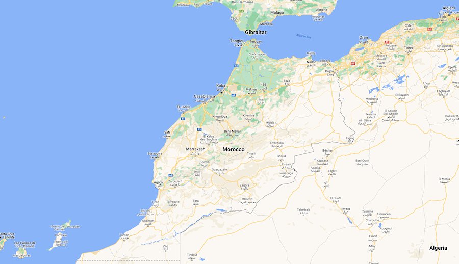 Map of Morocco