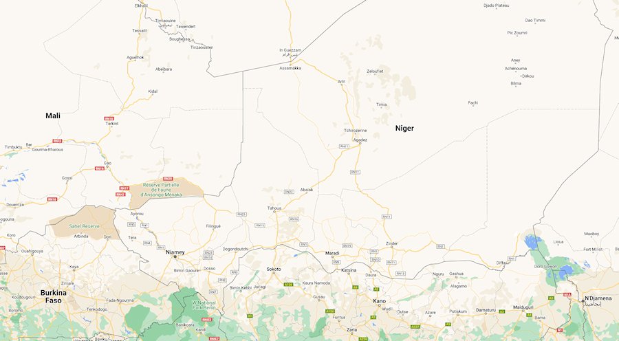 Map of Niger