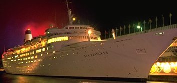 Cruise Liner in Hong Kong Harbour - Copyright, Travel Notes