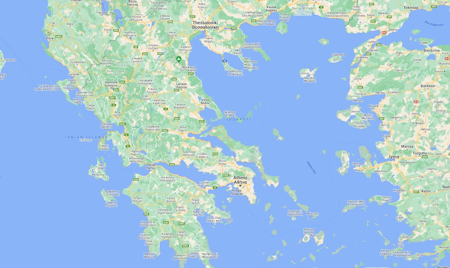 Map of Greece