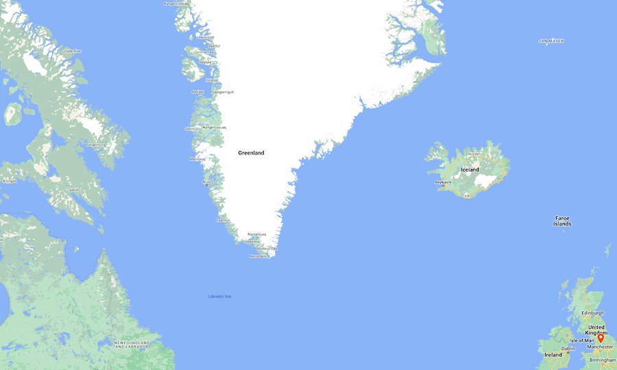 Map of Greenland