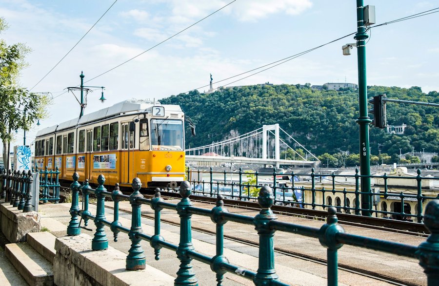 Yellow Tram of Budapest