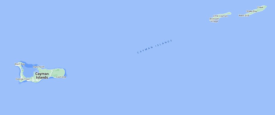 Map of Cayman Islands