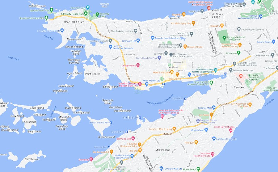 Map of Hamilton