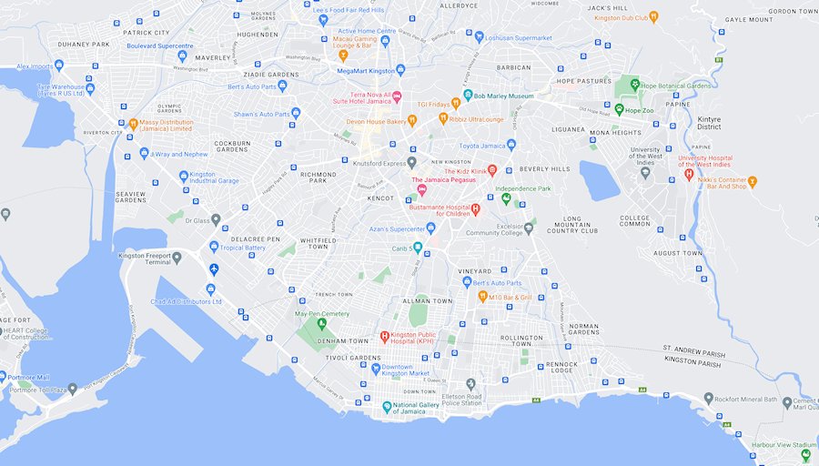 Map of Kingston