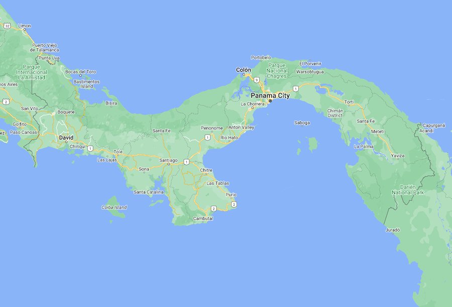 Map of Panama