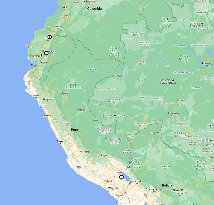 Map of Peru