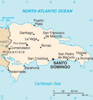 Map of Dominican Republic