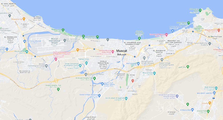 Map of Muscat