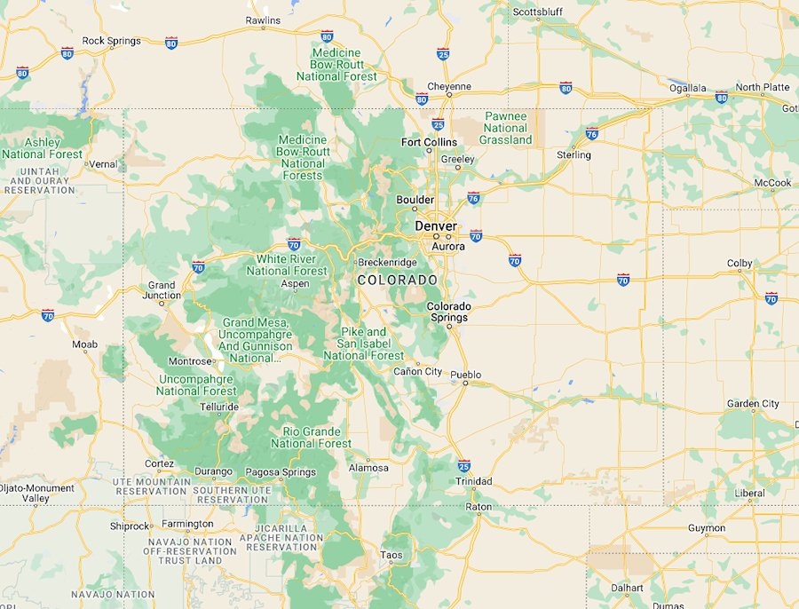 Map of Colorado