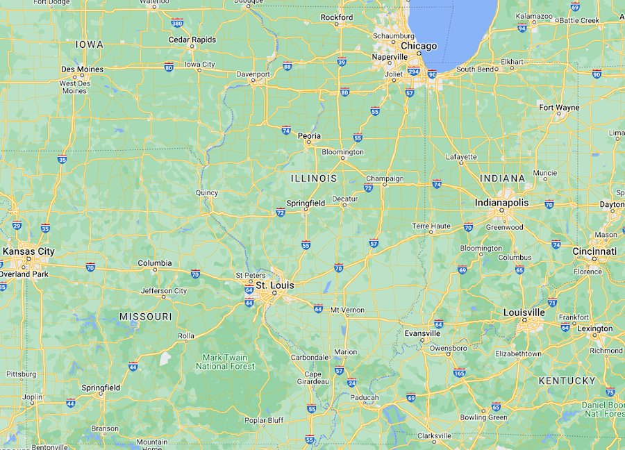 Map of Illinois