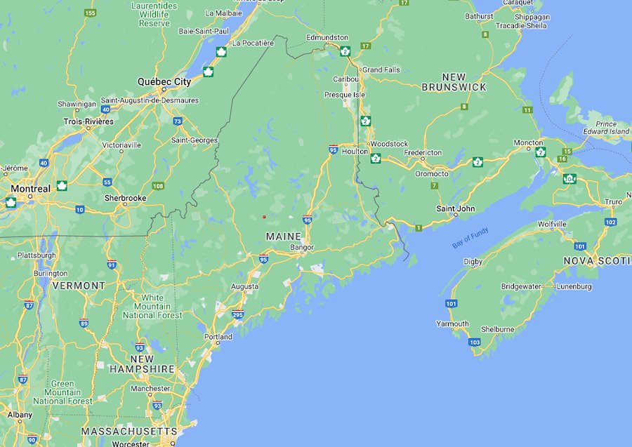 Map of Maine