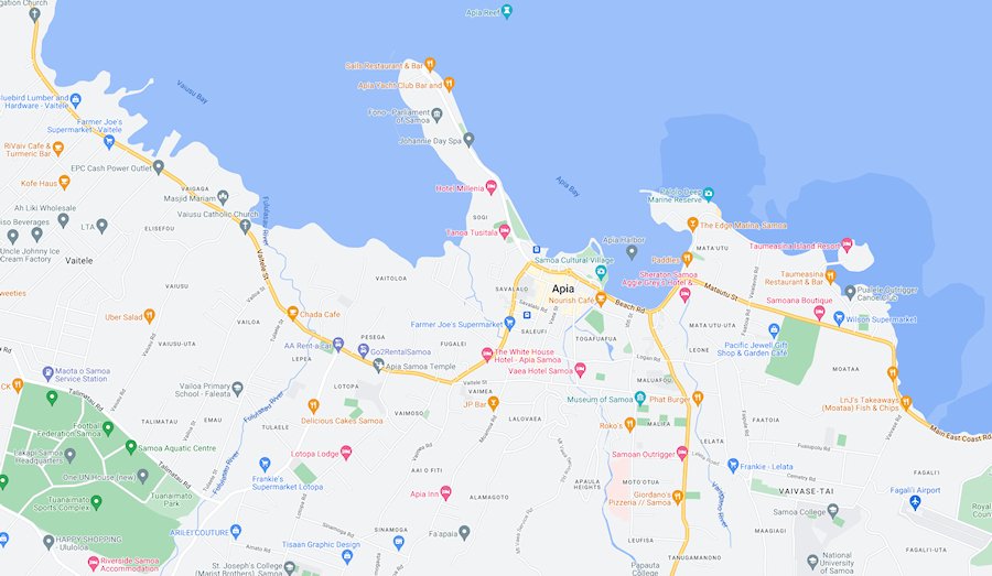 Map of Apia