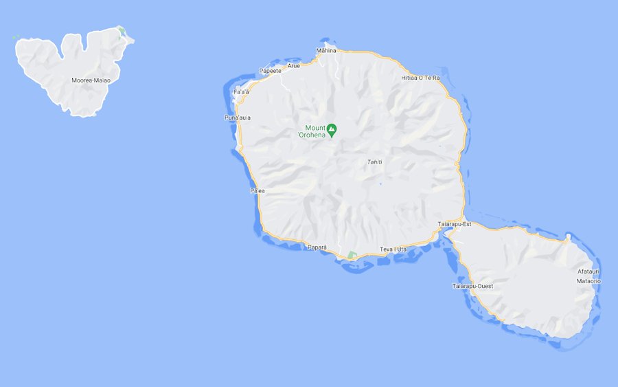 Map of French Polynesia