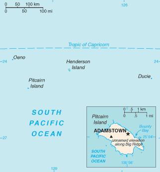 Map of Pitcairn