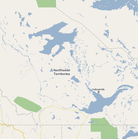 Map of Northwest Territories