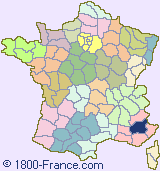 Department map of France showing the location of Alpes-de-Haute-Provence.