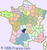 Department map of France showing the location of Corr�ze.