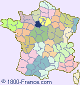 Department map of France showing the location of Eure-et-Loir.