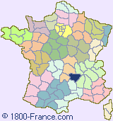 Department map of France showing the location of Haute-Loire.