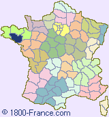 Department map of France showing the location of Morbihan.