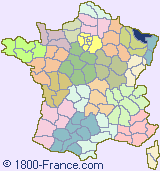 Department map of France showing the location of Moselle.