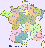 Small regional map of France.