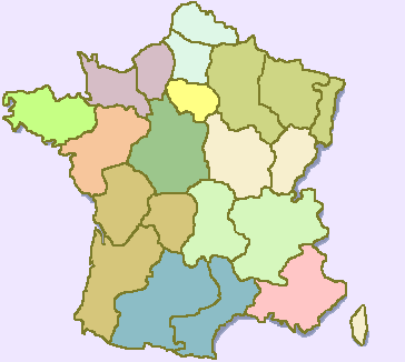 Regional France as of 1st January, 2016