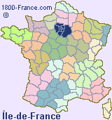Regional map of France showing the location of �le-de-France.
