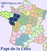 Regional map of France showing the location of Pays de la Loire.