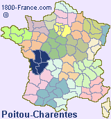 Regional map of France showing the location of Poitou-Charentes.